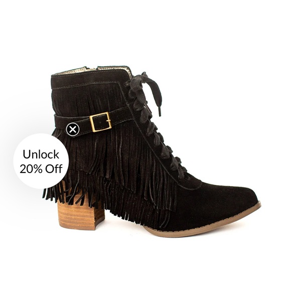 Joyfolie Shoes - Joy Folie Nika Fringe ankle boot new